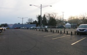 One of two lots proposed for mixed-use, residential and/or office space.